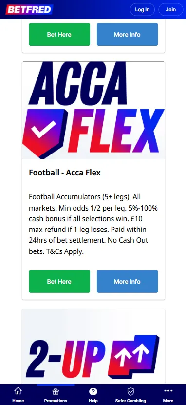 Betfred existing customer promotions 