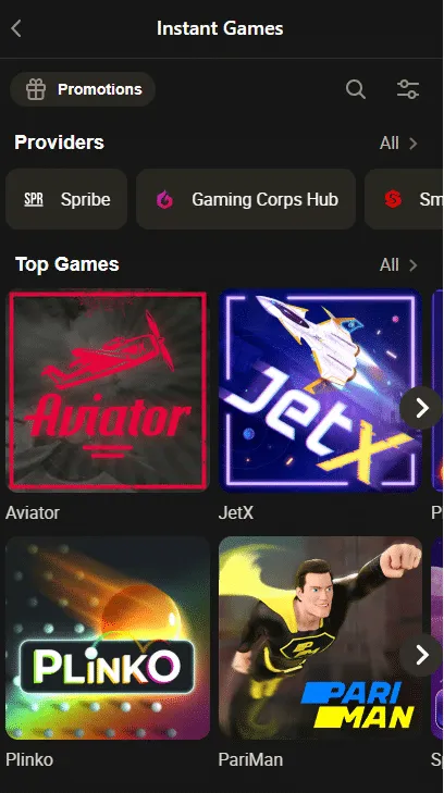 Exploring Parimatch Instant Games 