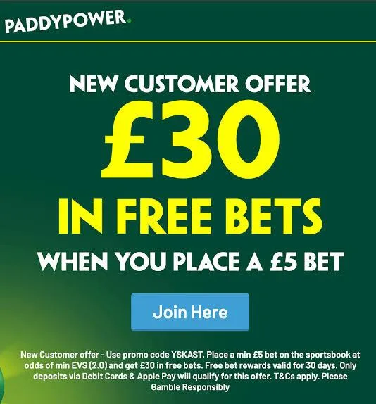 paddy power sign up offer