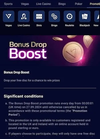 William Hill bonus drop promo