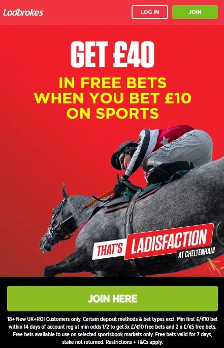 Ladbrokes Best Gold Cup betting offer 2026