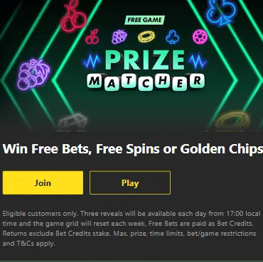 Prize Matcher – Daily free play game