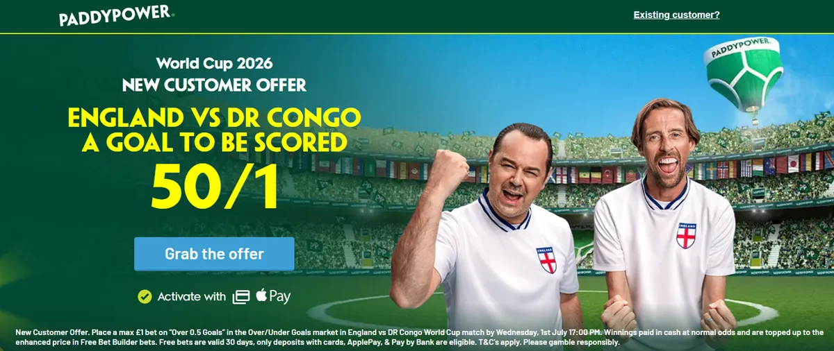 Best England vs DR Congo offers: Claim £130 in free bets