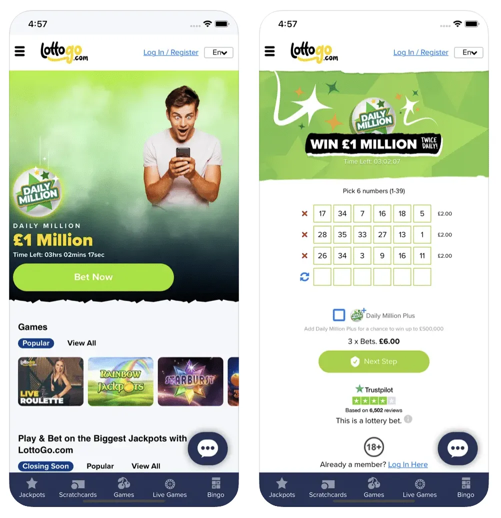 Lottogo app