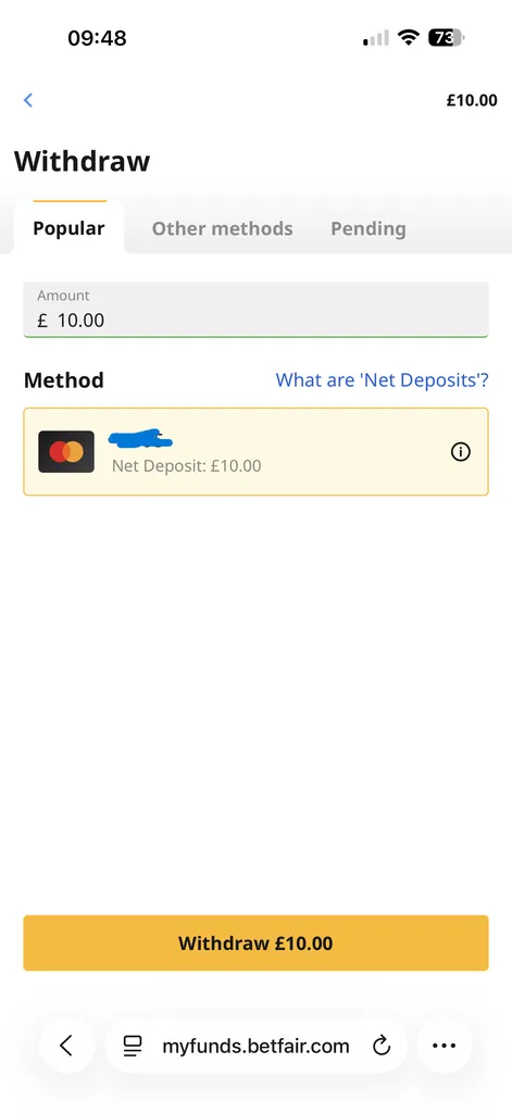 betfair-withdrawal-mastercard