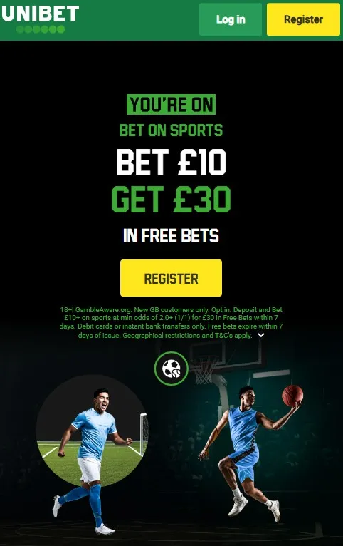 unibet sports sign up offer bet 10 get 30