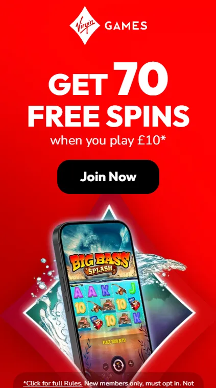 Virgin games free spins on mobile