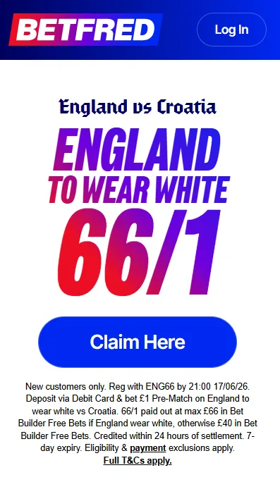 Special World Cup new-customer offer for england vs croatia 2026 - enhanced