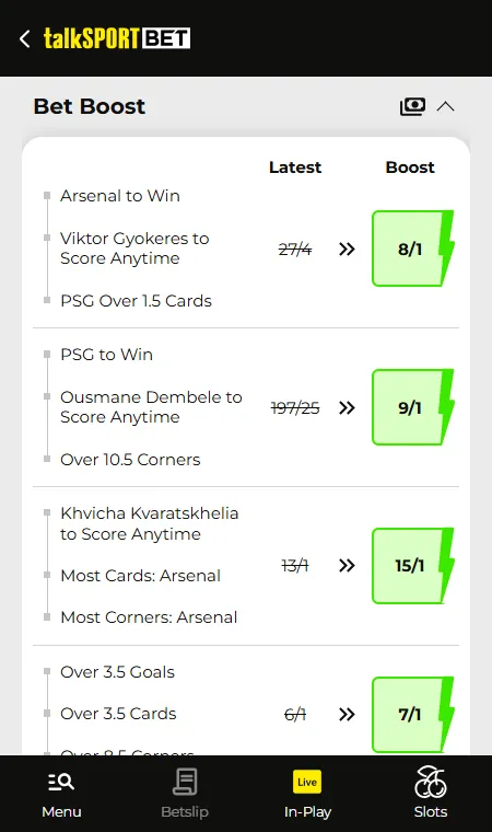 Talksport bet boosts for the final 2026
