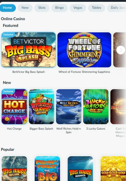 Betvictor casino overview