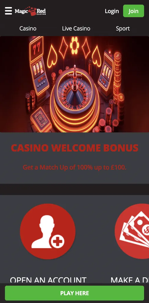 Magic red casino bonus code