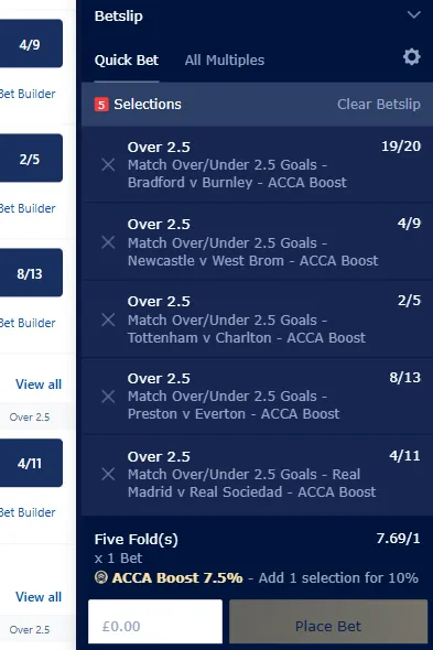 William Hill  Acca Boost