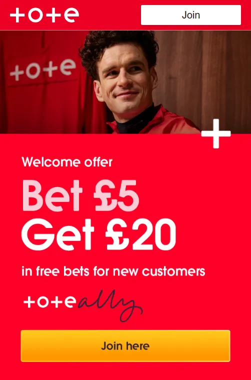 Tote Grand National sign up offer: Bet £5 get £20 in free bets