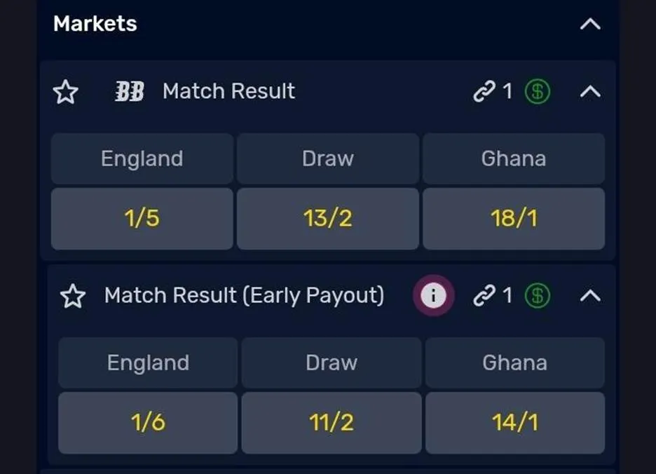 21luckybet early pay out feature
