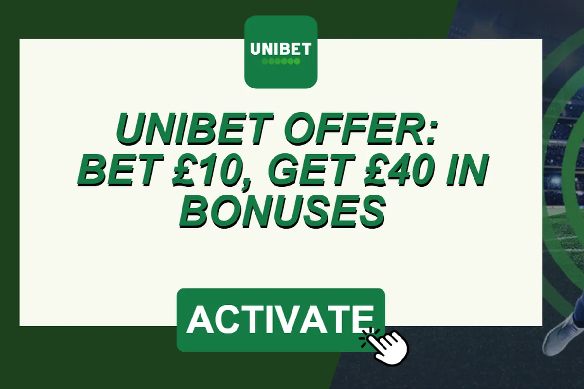 Screenshot van de UniBet app interface met bonussectie