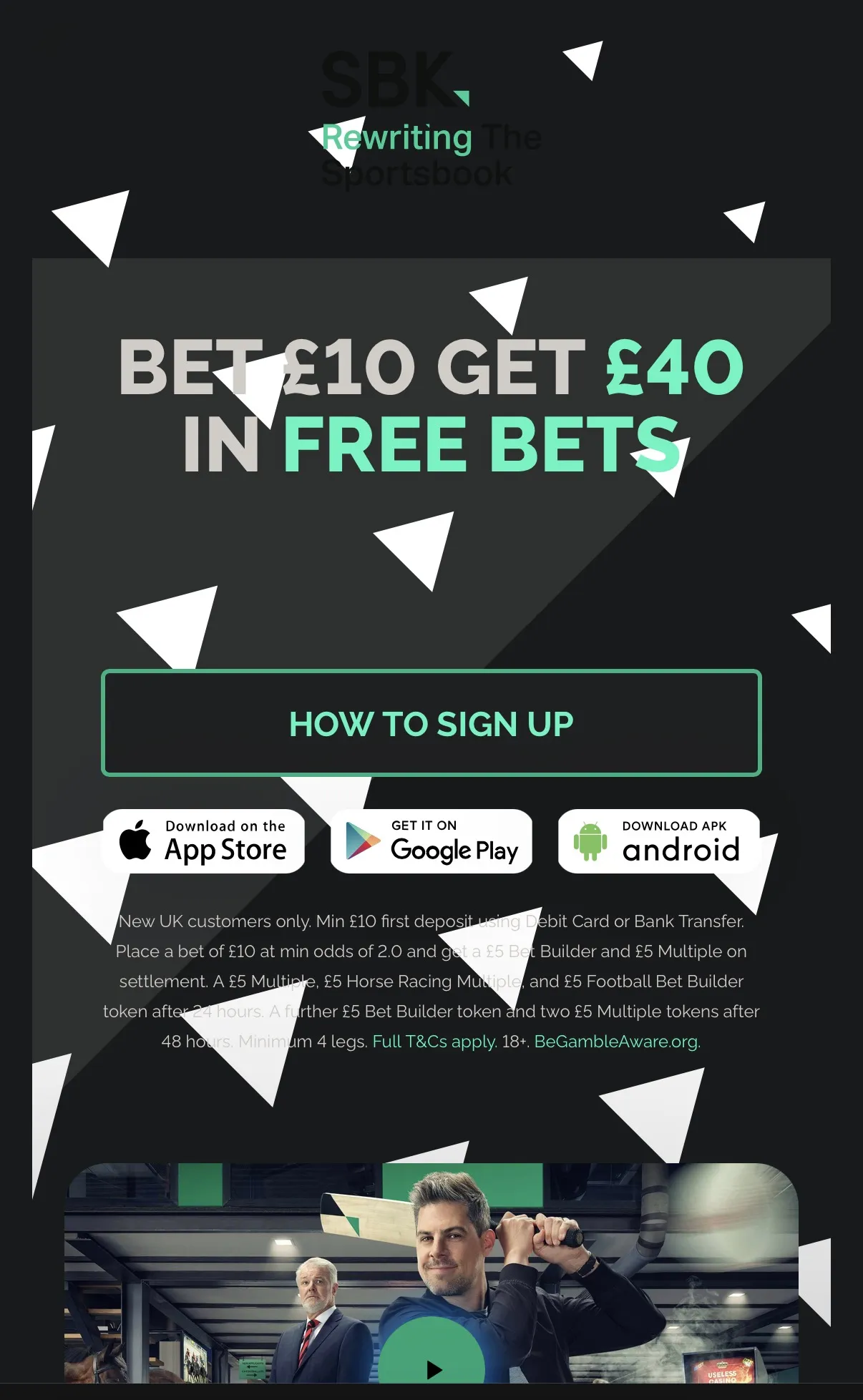 SBK sportsbook mobile screenshot 2026