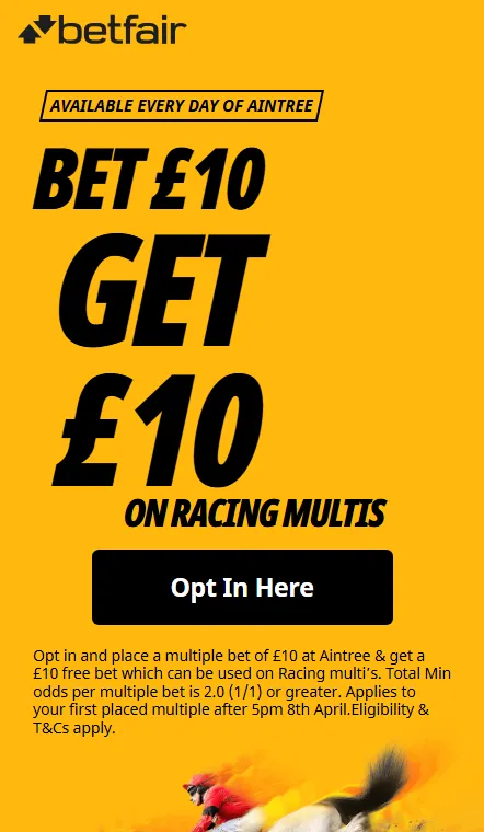 Betfair Grand National offers for existing customers