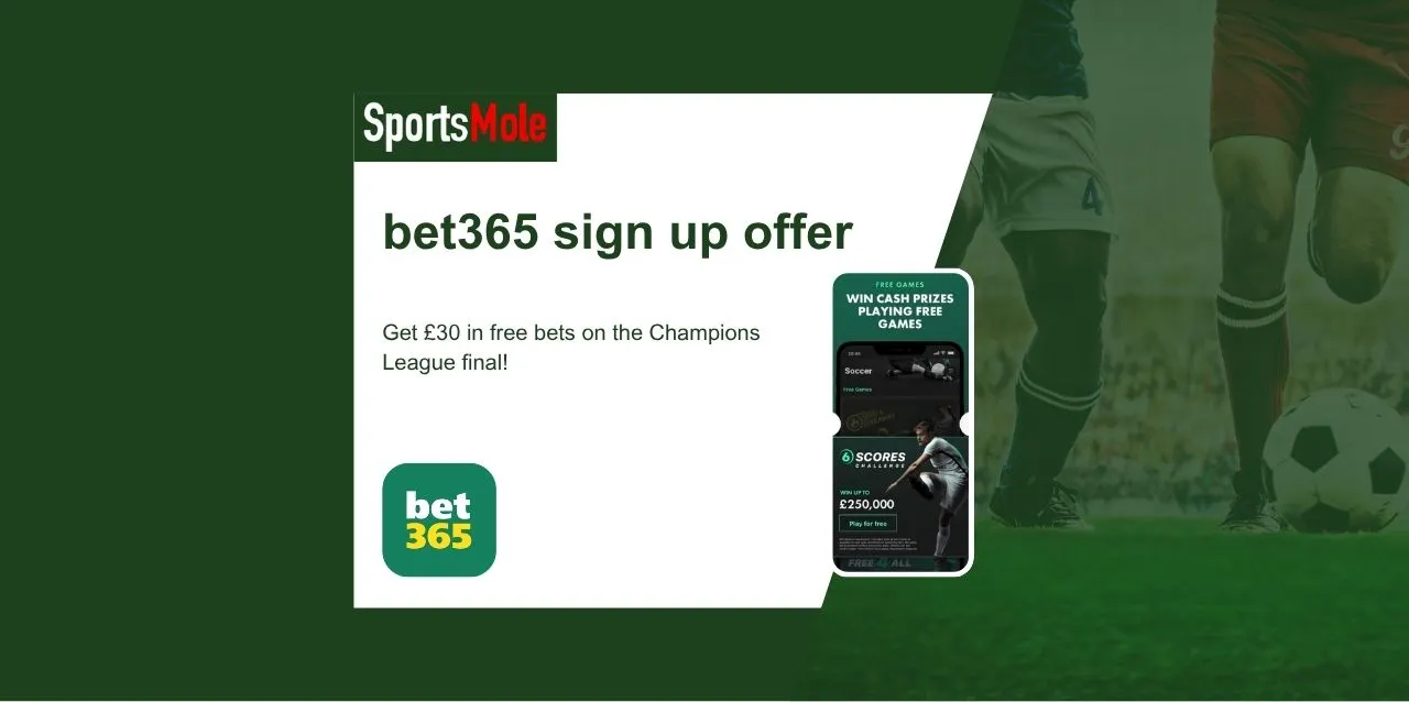 bet365 Champions League final sign up offer