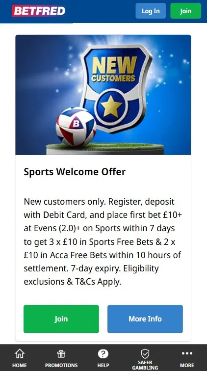 betfred sign up promo