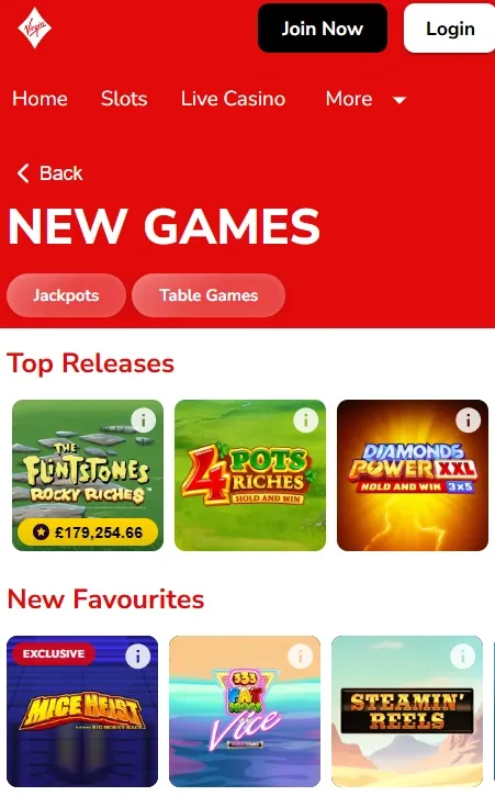 virgin games top releases: new games this week