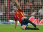 Spain defender Cesar Azpilicueta in action during his side's international friendly with England at Wembley on November 15, 2016