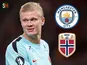 Erling Haaland Manchester City/Norway composite
