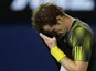 Britain's Andy Murray wipes sweat from his forehead during the men's final of the Australian Open tennis championship on January 26, 2013