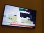 Russia Today is seen on a TV screen on February 27, 2022