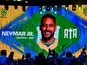 Neymar is called up and cheered during the announcement of the Brazilian national team