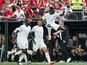 Ousmane Dembele and Les Bleus celebrate their victory and qualification