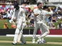 England's Jofra Archer walks off the pitch dejected after his wicket is taken by New Zealand's Tim Southee on November 21, 2019