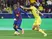 Lamine Yamal of Barcelona dribbles against Villarreal on December 21, 2025