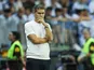 RC Deportivo Head coach Antonio Hidalgo during the La Liga EA Sports match between Malaga CF and Deportivo de A Coruna