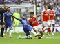 N'Golo Kante tackles Alexis Sanchez during the FA Cup final between Arsenal and Chelsea on May 27, 2017