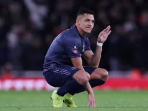 Arsenal v Manchester United - Alexis Sanchez in focus