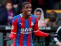 Crystal Palace's Wilfried Zaha reacts on March 7, 2020