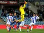 Guillermo Rulli of Real Sociedad de Futbo catches the ball during the La Liga match between Getafe CF and Real Sociedad de Futbol at Coliseum Alfonso Perez stadium on December 11, 2015