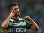Paulinho celebrates scoring for Sporting Lisbon on September 13, 2022