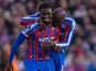 Crystal Palace's Eddie Nketiah and Jean-Philippe Mateta celebrate on September 27, 2025
