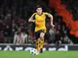 Arsenal full-back Hector Bellerin in action during his side's Champions League clash with FC Basel at the Emirates Stadium on September 28, 2016