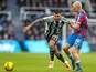 Bruno Guimaraes of Newcastle United battles with Will Hughes of Crystal Palace on January 4, 2026