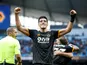 Raul Jimenez in action for Wolves on October 19, 2019