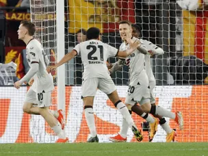 Leverkusen secure two-goal lead in Europa League semi-final against Roma