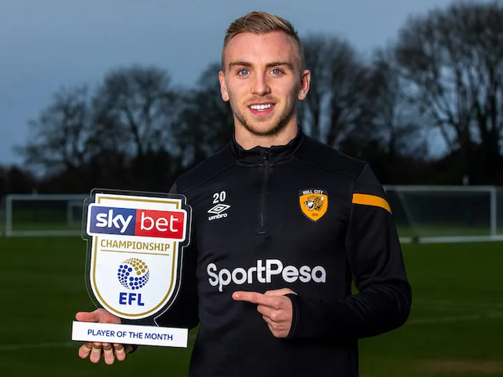 Hull striker Jarrod Bowen named player of the month