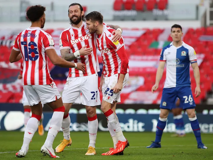 Nick Powell header sees Stoke overcome Blackburn
