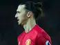Manchester United striker Zlatan Ibrahimovic in action during the Premier League clash with Liverpool at Old Trafford on January 15, 2017