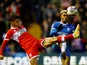 Middlesbrough's Ryan Giles in action with Birmingham City's Juninho Bacuna on January 2, 2023