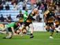 Wasps' Joe Simpson on his way to scoring his second try against Harlequins on May 18, 2019