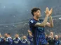 Inter Milan’s Alessandro Bastoni celebrates winning the scudetto
