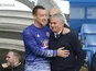 John Terry and Jose Mourinho are reunited during the Premier League game between Chelsea and Manchester United on October 23, 2016